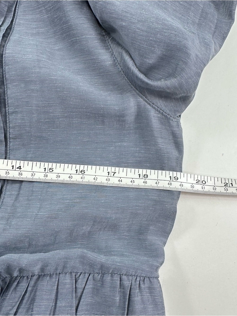 Anthropologie Mare Mare Slate Gray Tiered Pintuck Midi Dress - Picture 6 of 9